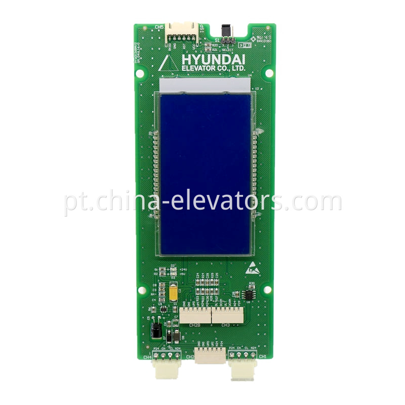 Placa de exibição LCD HIPD-CAN-LCD para elevadores da Hyundai HIPD-CAN-LCD LOP Display Board for Hyundai Elevators